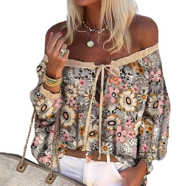 Boho Chic Off The Shoulder Blouse