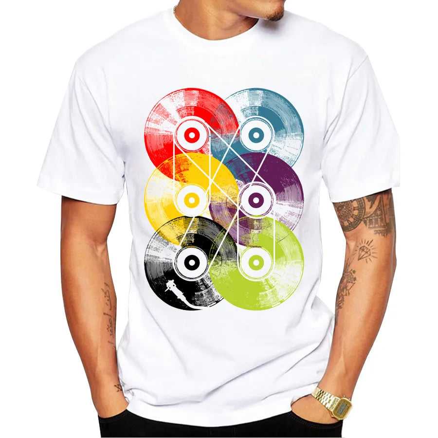 Men's Retro Printed T-Shirt