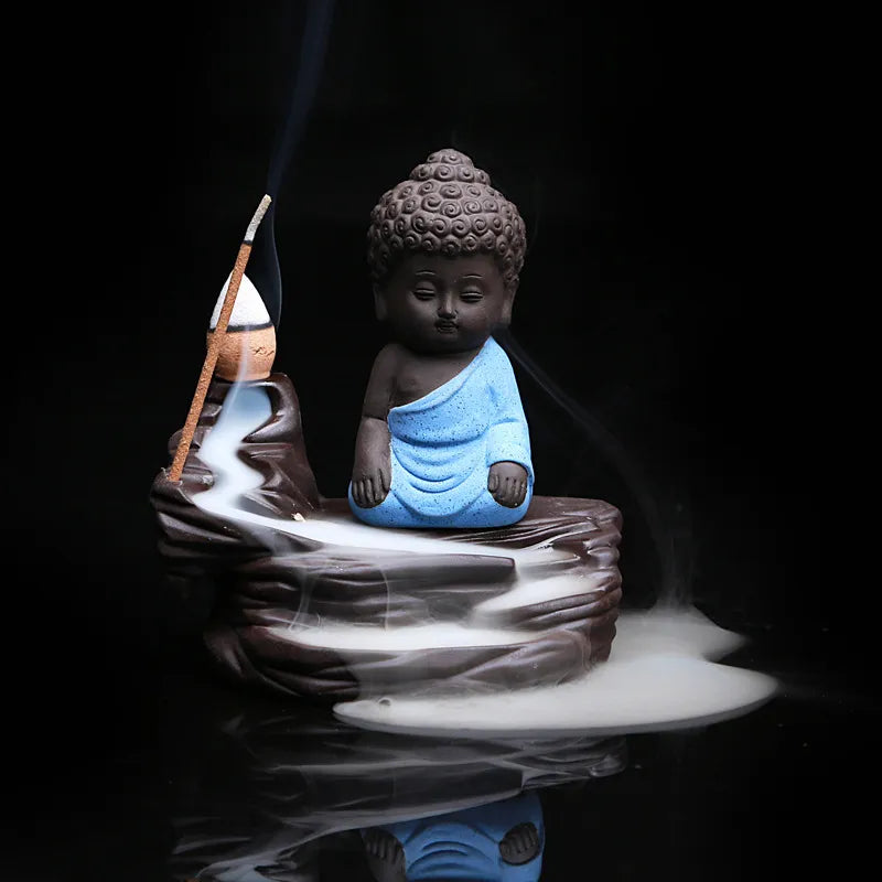 The Little Monk Clay Incense Burner