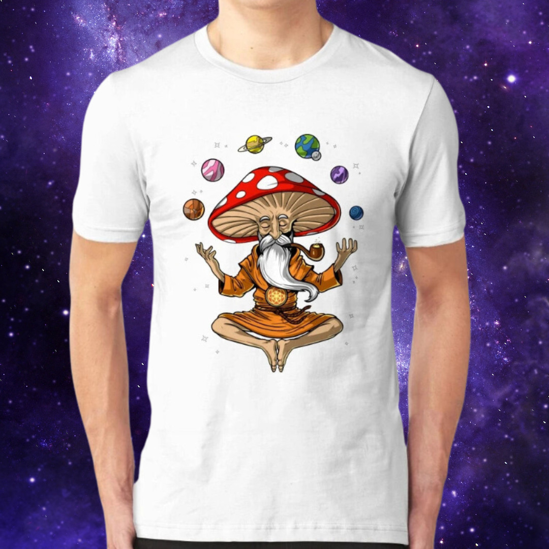 Magic Mushroom Buddha T Shirt