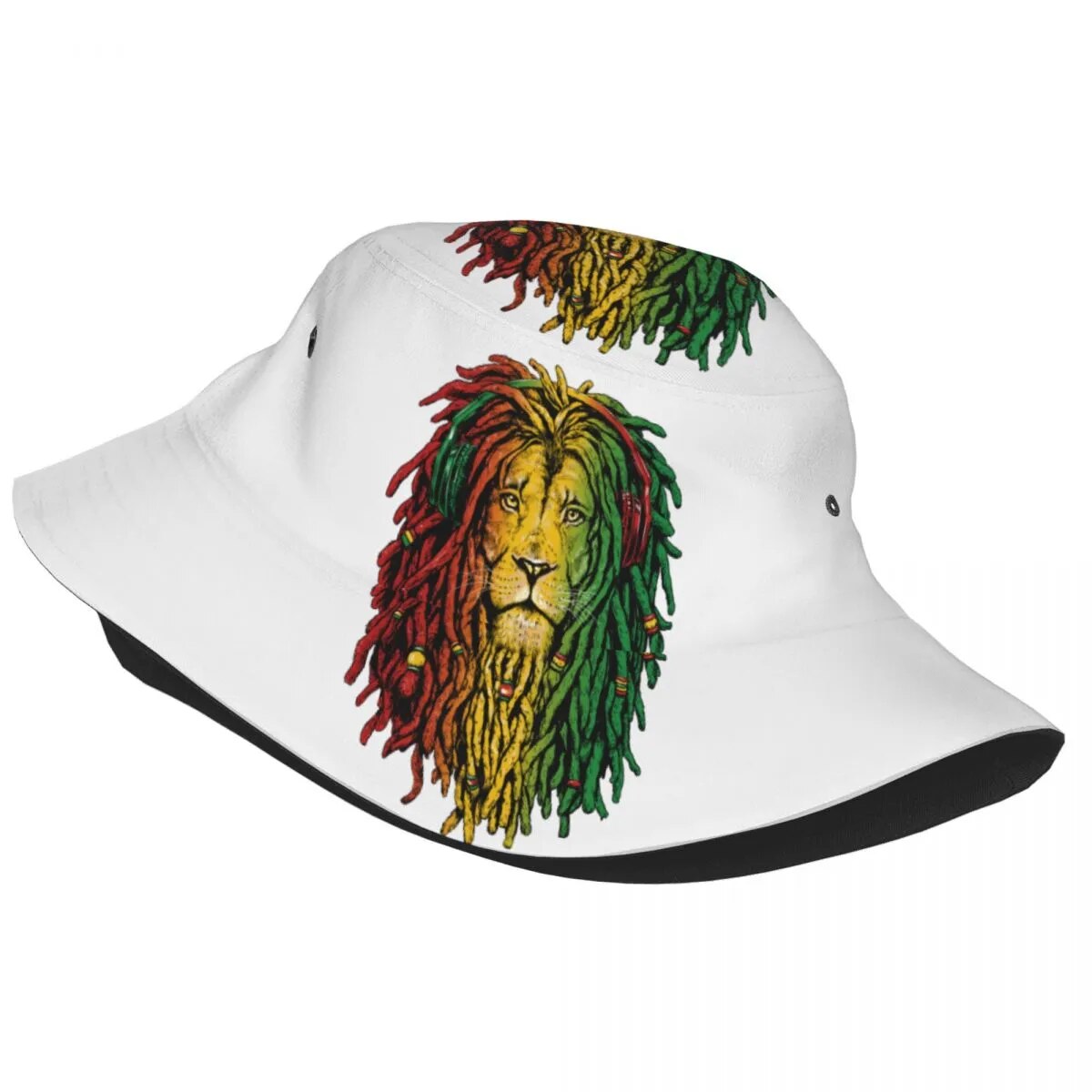 Bob Marley Jamaica Reggae Lion Bucket Hat