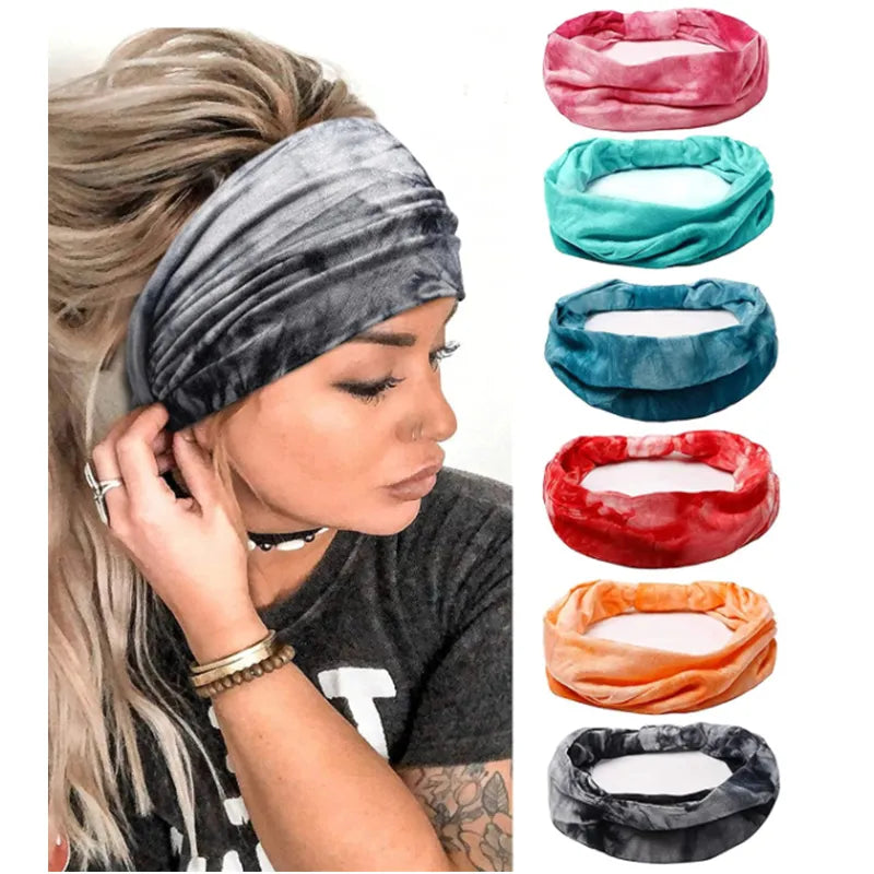Tie Dye Knotted Sport Headband