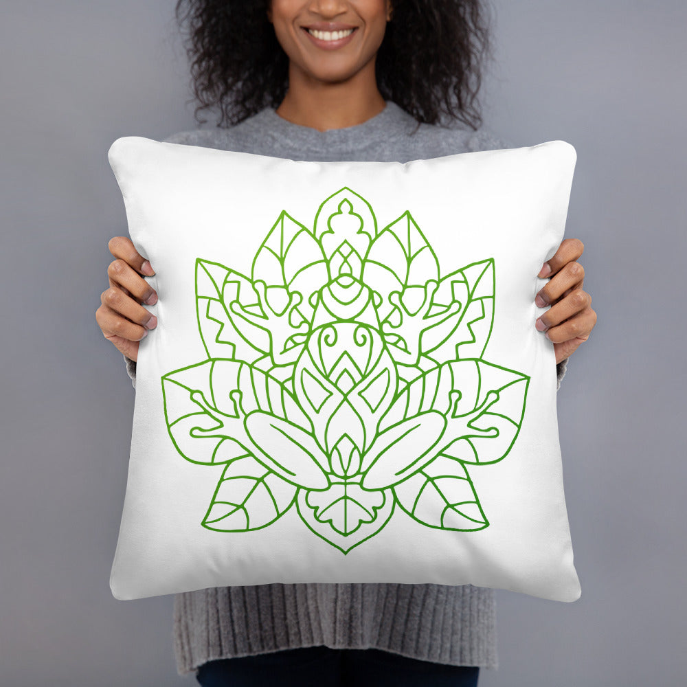 Basic Pillow - Frog Lotus – Modern Hippeez