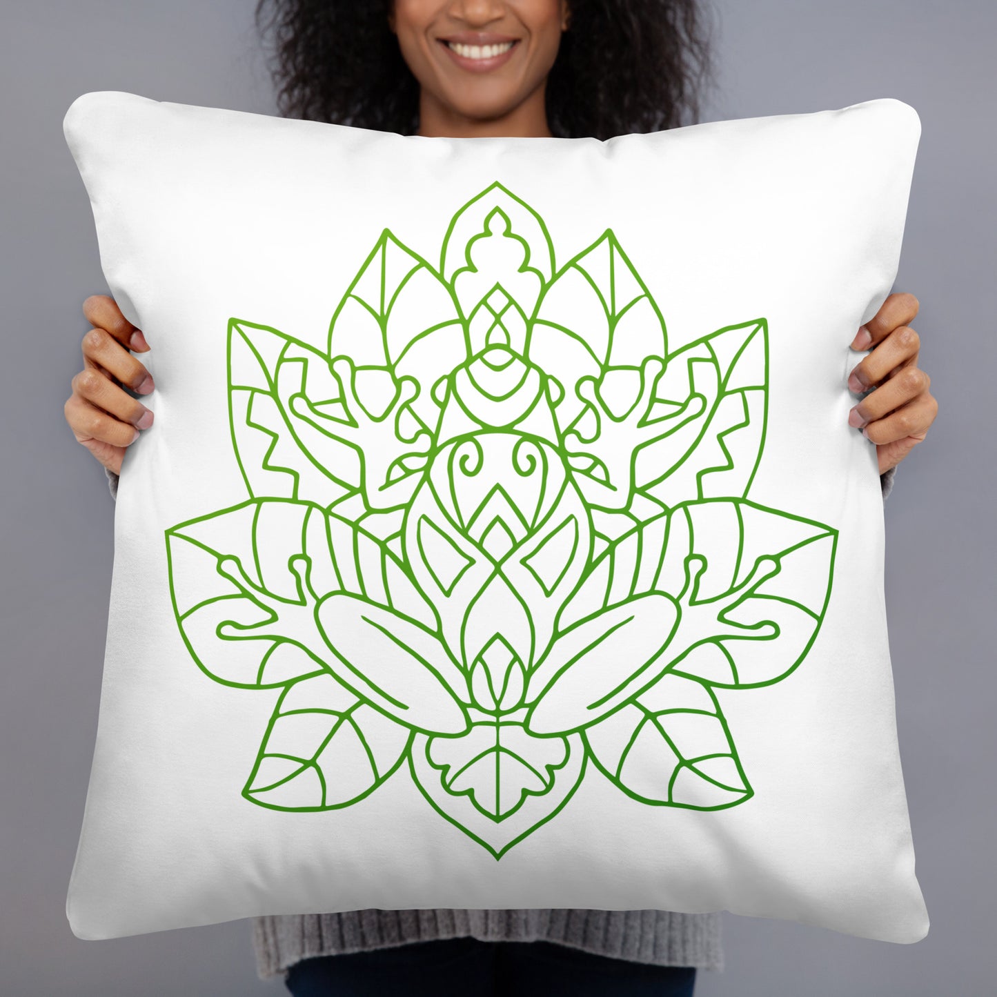 Basic Pillow - Frog Lotus