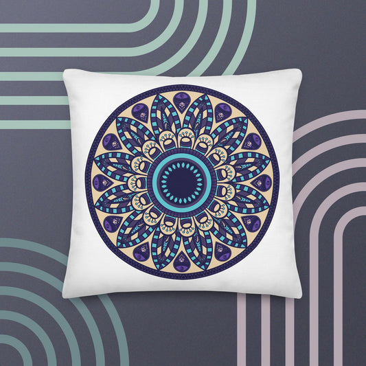 Premium Pillow - Blue Mandala