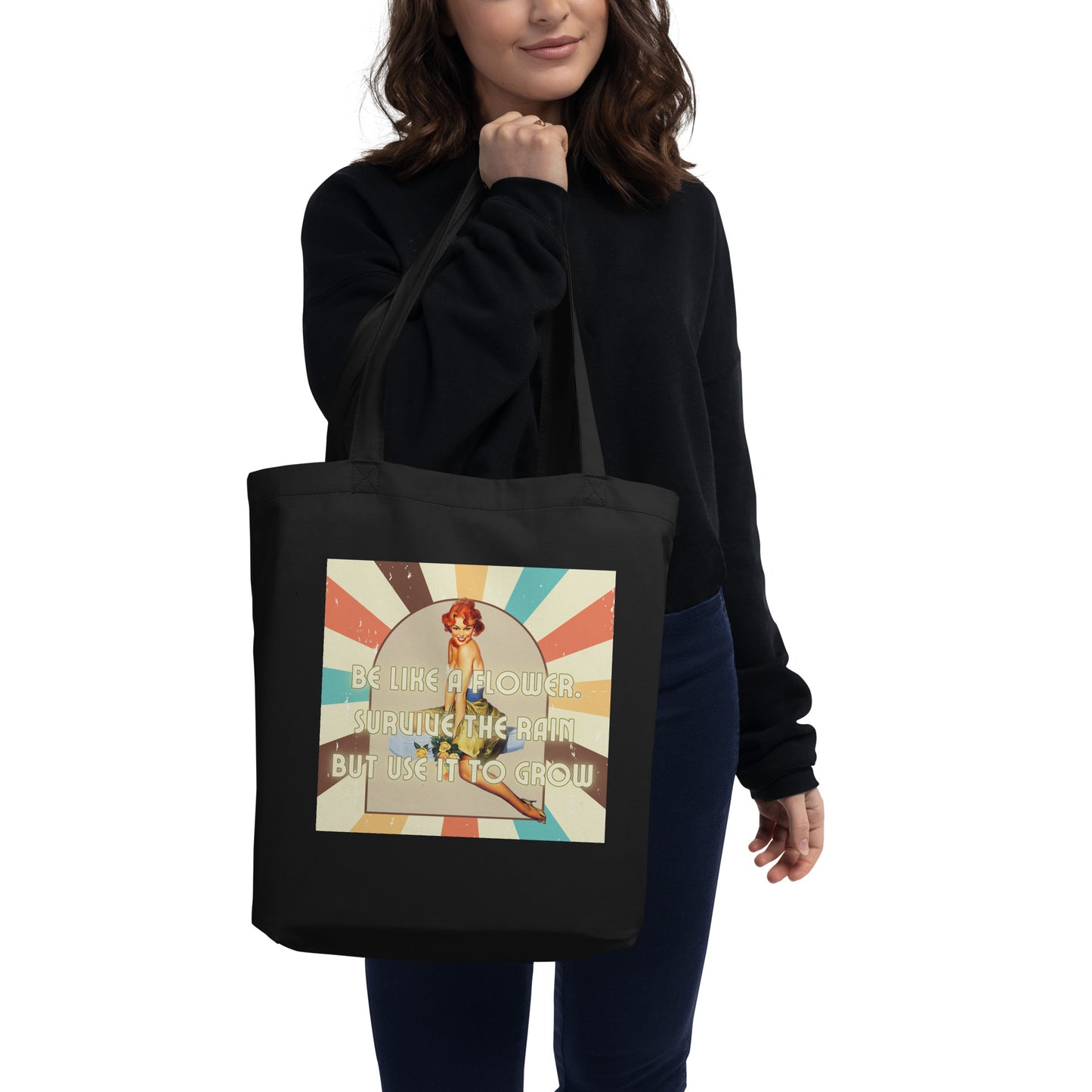 Eco Tote Bag - Be like a flower