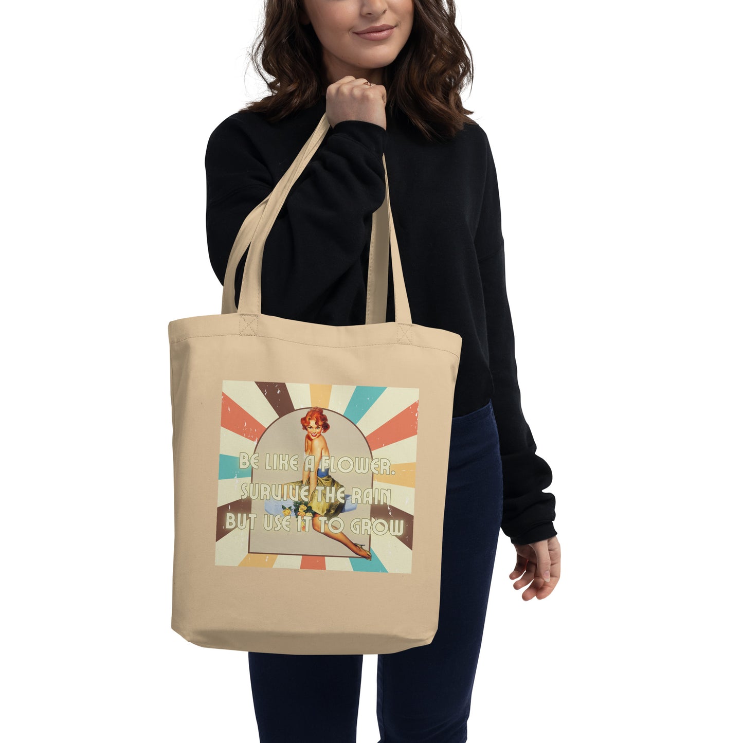 Eco Tote Bag - Be like a flower