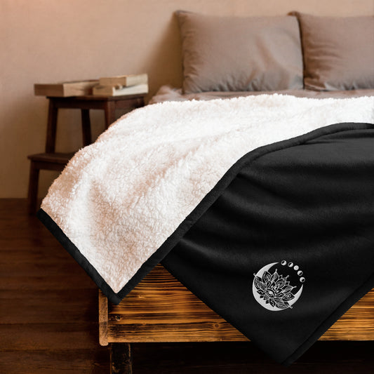 Premium sherpa blanket - Third Eye Lotus