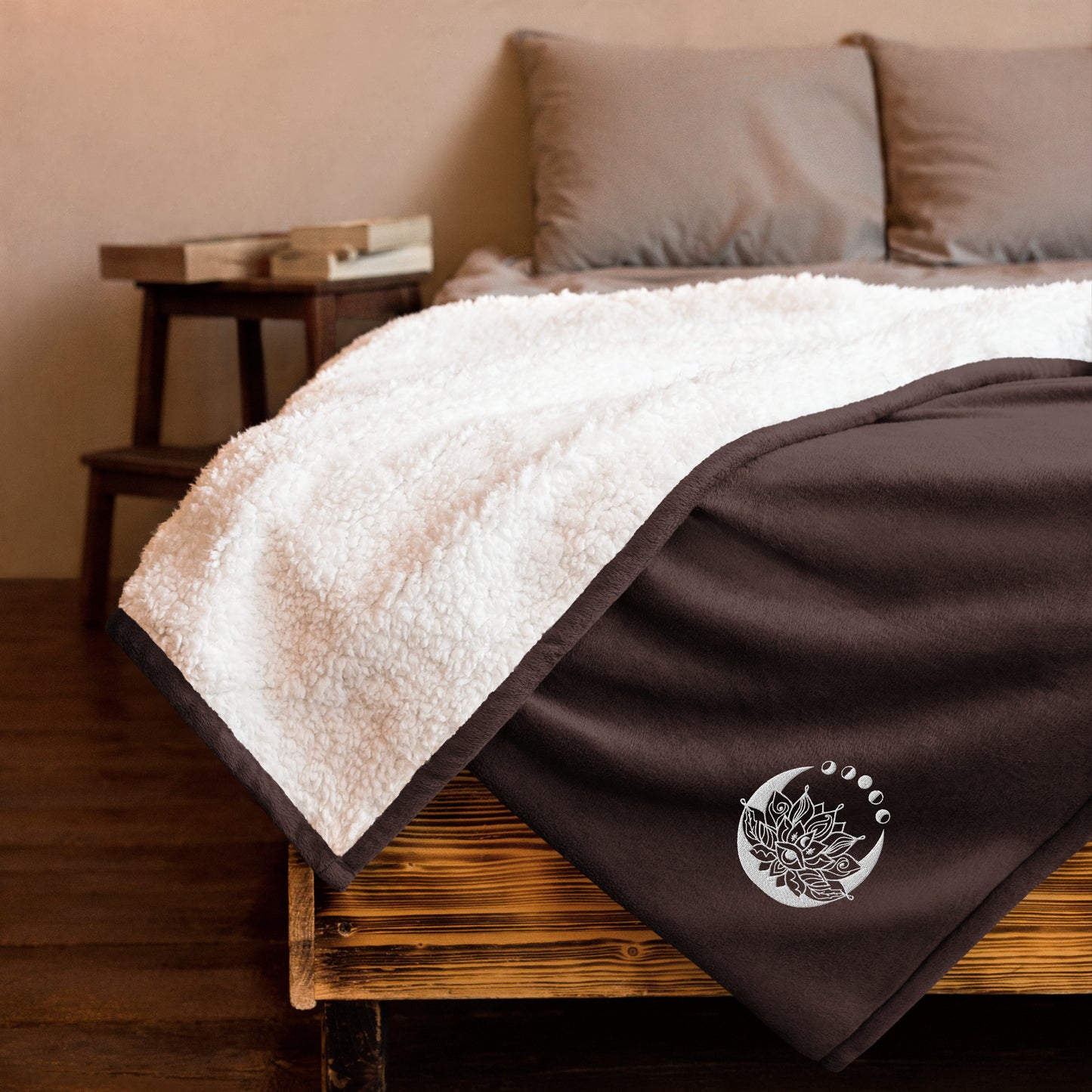 Premium sherpa blanket - Third Eye Lotus