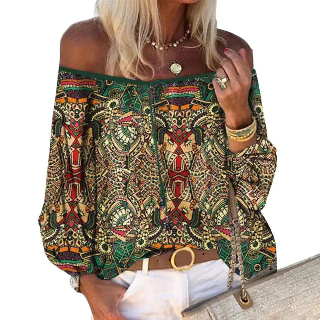 Boho Chic Off The Shoulder Blouse