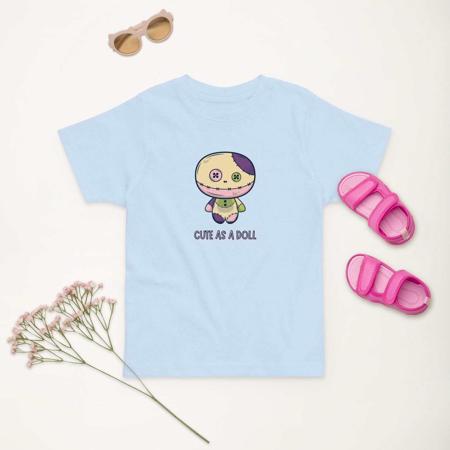 Toddler jersey t-shirt - Cute as a Doll