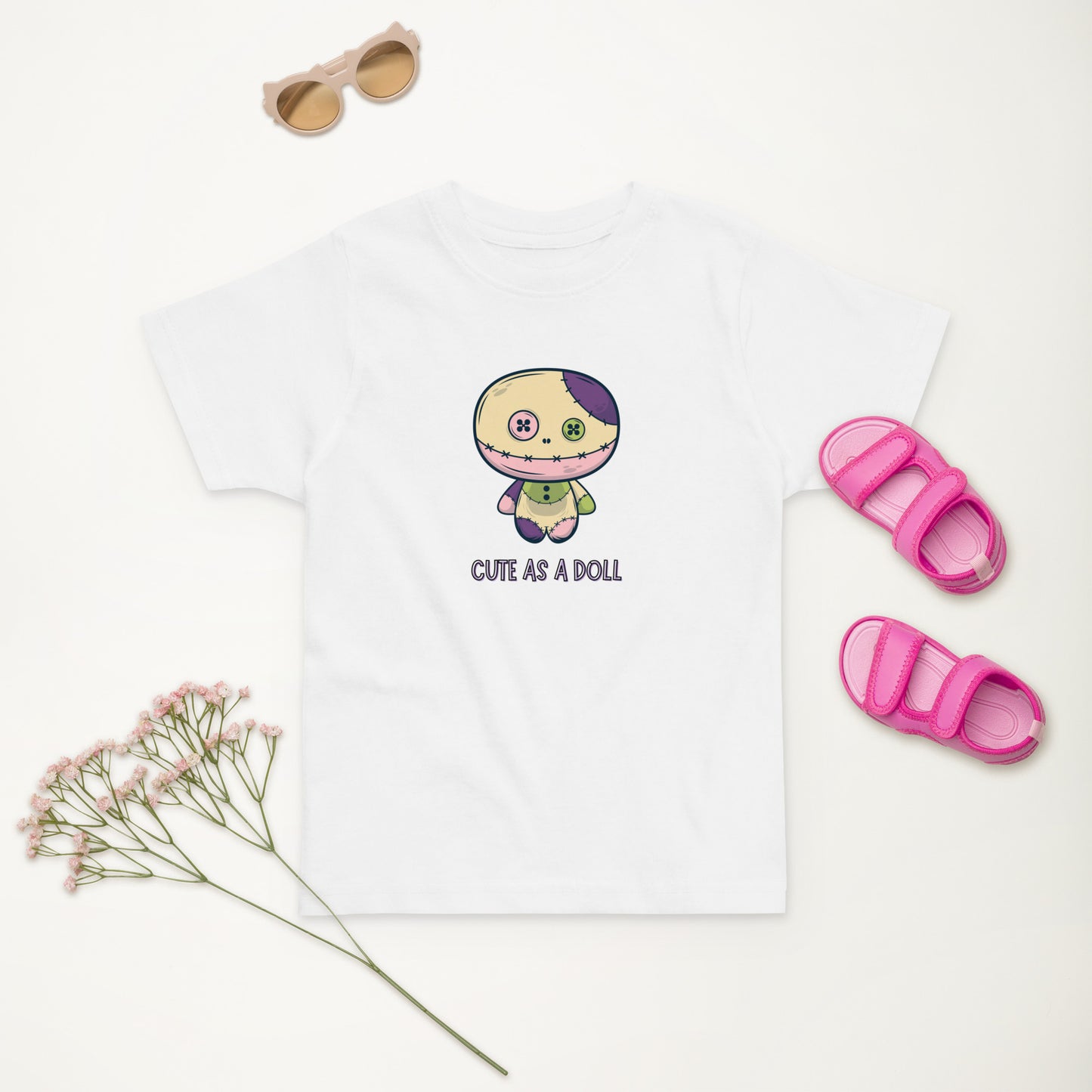 Toddler jersey t-shirt - Cute as a Doll