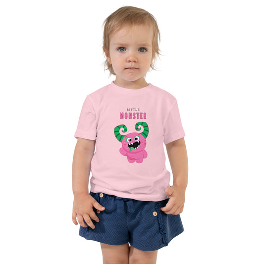 Toddler Short Sleeve Tee - Girls Little Monster