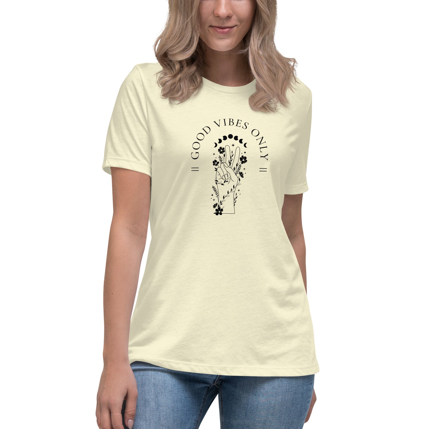 Women's Relaxed T-Shirt - Good Vibes Only