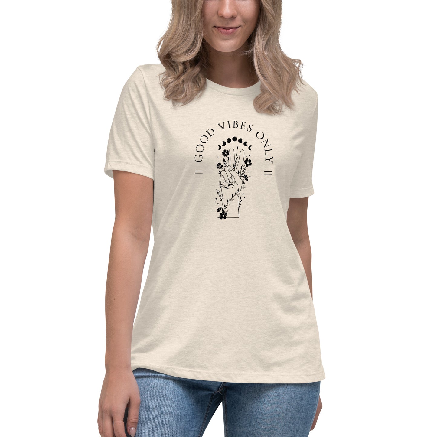 Women's Relaxed T-Shirt - Good Vibes Only