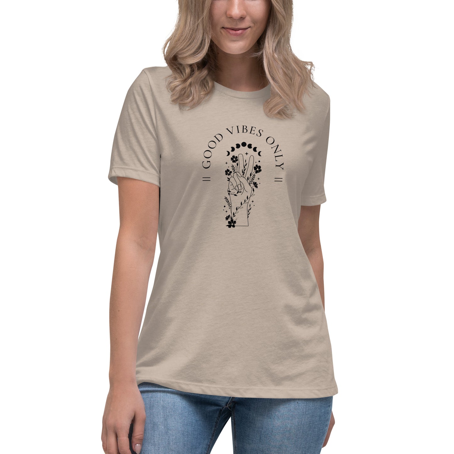 Women's Relaxed T-Shirt - Good Vibes Only