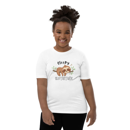 Girls Youth Short Sleeve T-Shirt - Sleepy Sloth