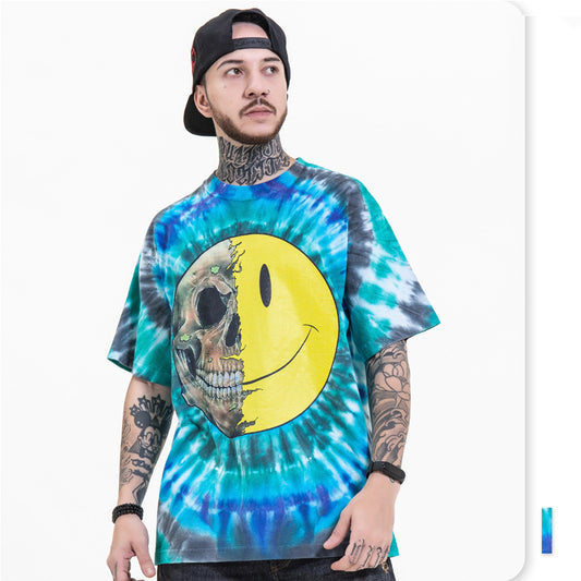 Tie-Dye Smiling Face T-Shirt