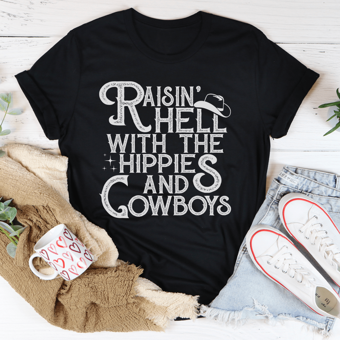 Women's Raisin Hell With the Hippies and Cowboys T-Shirt