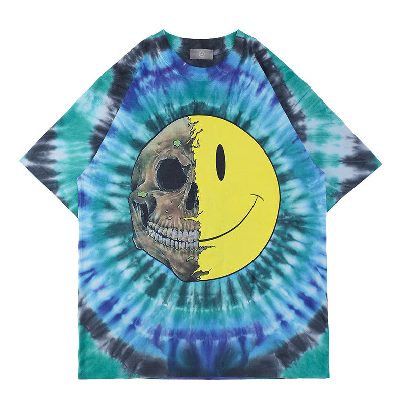 Tie-Dye Smiling Face T-Shirt