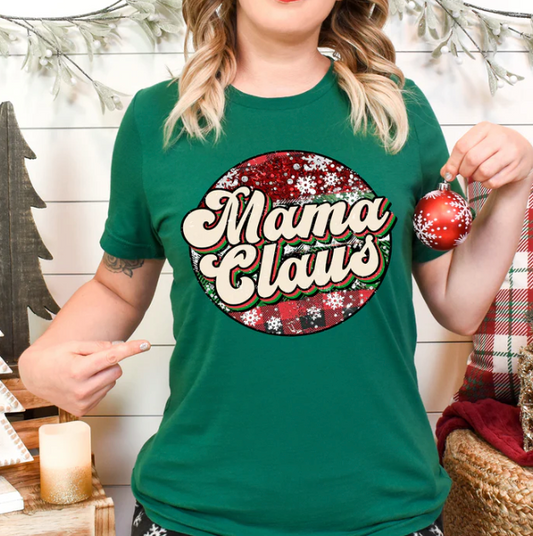 Women's Mama Claus T-shirt